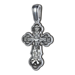 Нательный крест с Распятием, Покровом Богородицы и Георгием Победоносцем