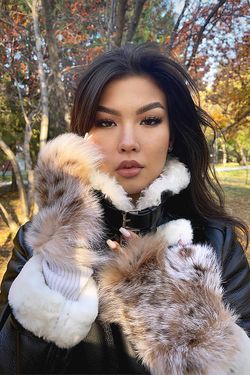 Брелок из меха «Енотик»