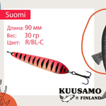 Блесна колебалка Kuusamo Suomi 80/25 GL/GR/FYe/R-C UV