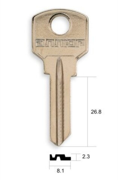 Заготовка английского ключа 12910 PEN-1_BZ1R/BZ2R_PNZ1L_PNZ1S_x_X26 (Китай) Аллюр