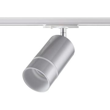 370779 PORT NT21 288 серебро Светильник трековый однофазный трехжильный IP20 GU10 9W 235V ELINA