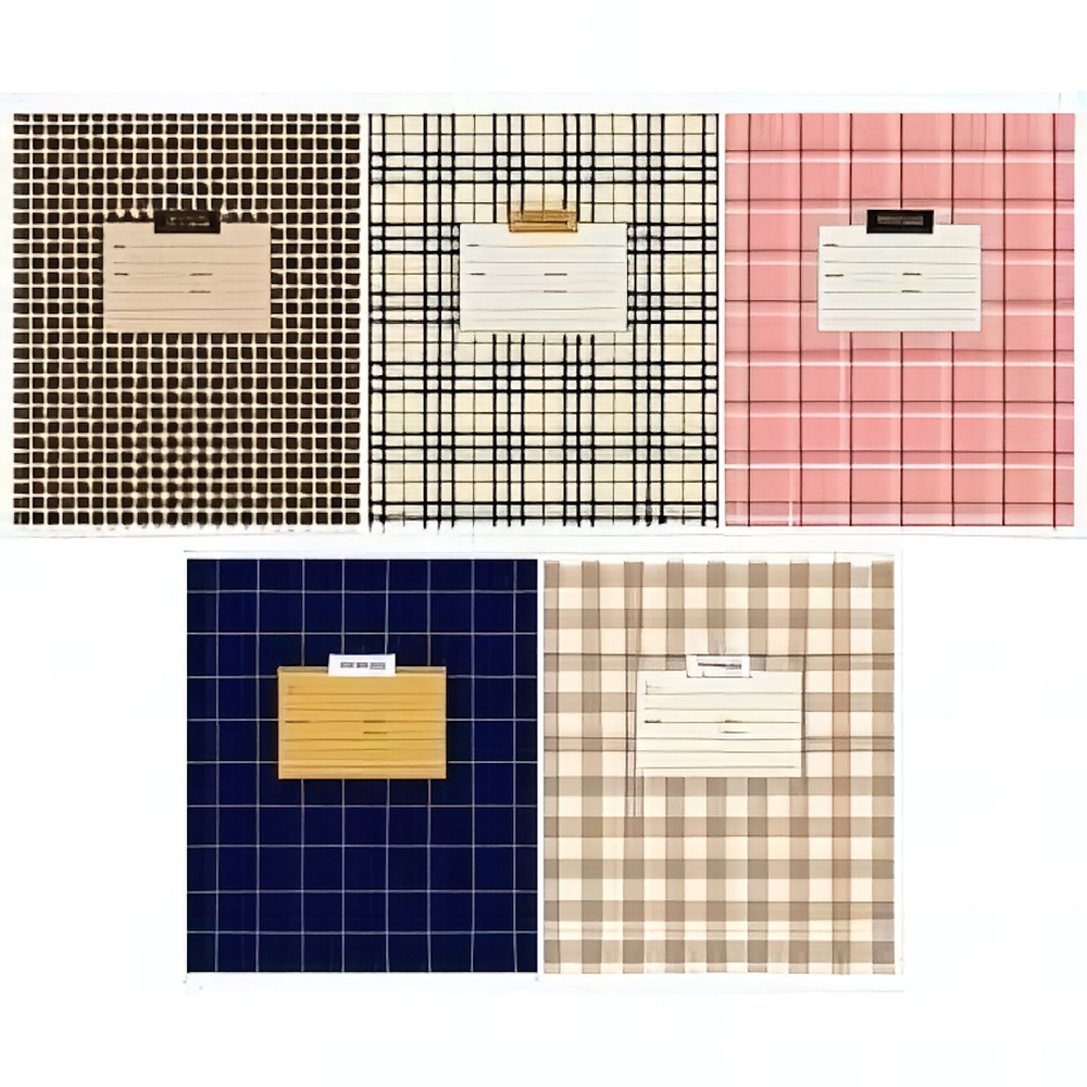 Тетрадь школьная А5 12л клетка "Узоры. Check and tweed" эконом. 333210 (Спейс)