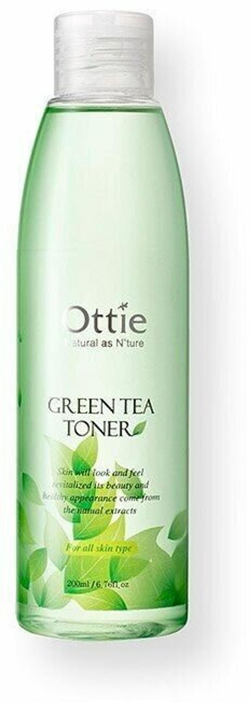 [Ottie] Увлажняющий тонер с зеленым чаем, 200мл. Green Tea Toner