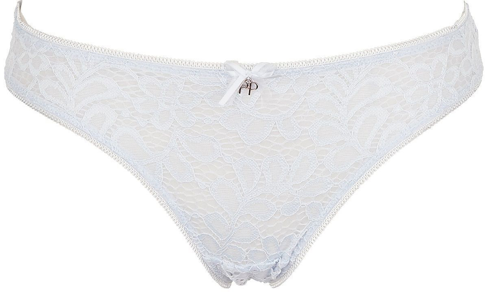 Кружевные трусики-бразилиана Amy (Размер: S) (Цвет: пудровый)