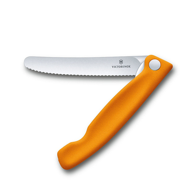 Нож кухонный Victorinox Swiss Classic (6.7836.F9B) стальной для овощей лезв.110мм серрейт. заточка