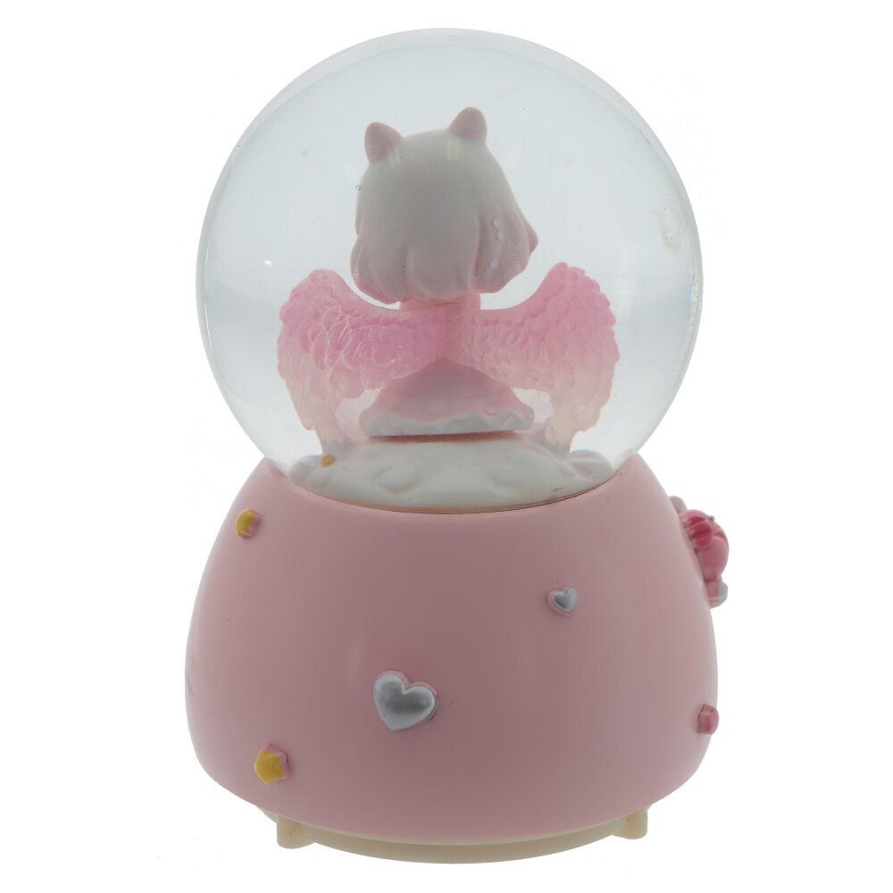 GAEM Фигурка декоративная "Ангел" в стекл шаре (муз, подсвет, 2xAAA н/п), D8 см, L9 W9 H12,5 см