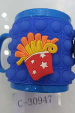 Кружка детская 10 см 10х8 см материал PVC, 6 видов микс, с-30947