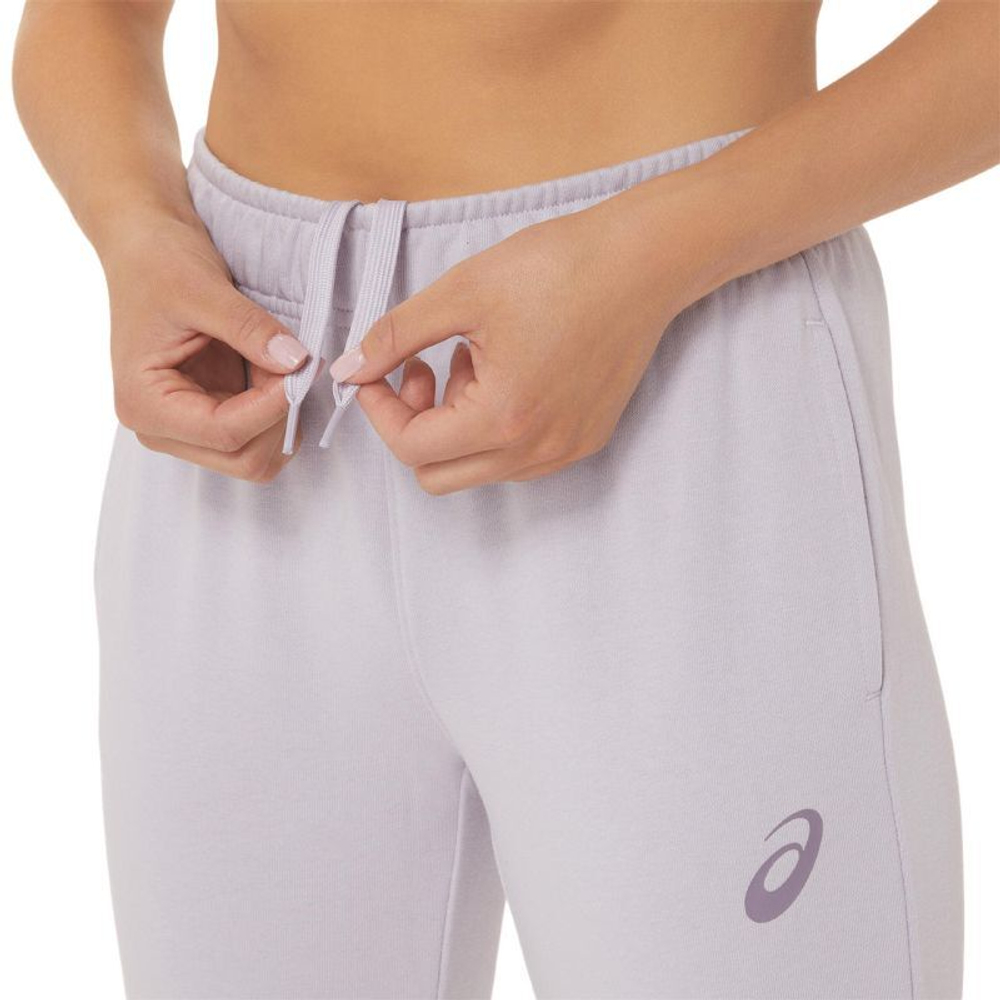 Женские теннисные брюки Asics Big Logo Sweat Pant - Фиолетовый