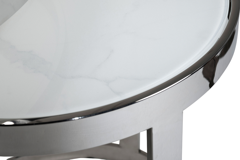 Набор столов журнальных 2шт Garda Decor хром 47ED-ET081S