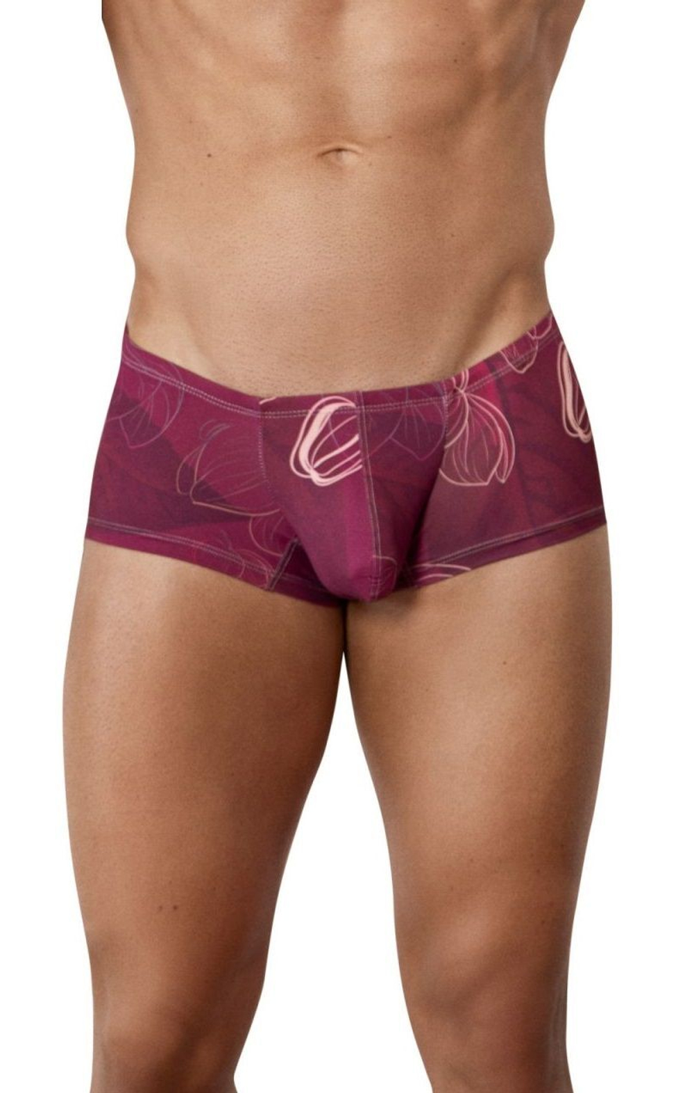 Бордовые трусы-хипсы с принтом Ramo Latin Boxer (Размер: S) (Цвет: бордовый)
