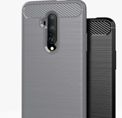 Чехол для OnePlus 7T Pro цвет Gray (серый), серия Carbon от Caseport