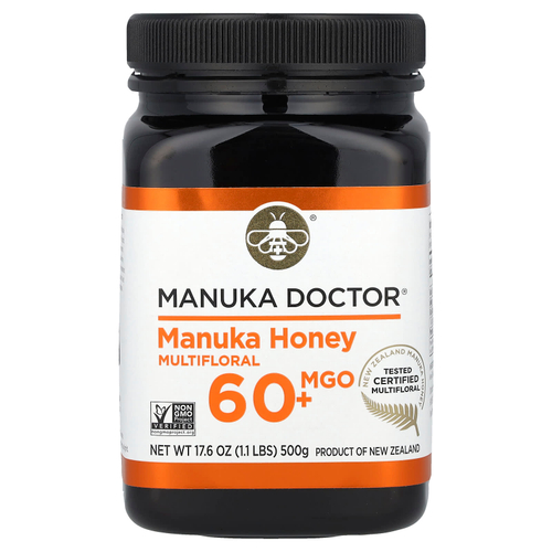 Manuka Doctor, мед манука из разнотравья, MGO 60+, 500 г (17,6 унции)