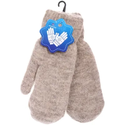 Варежки женские с утеплителем «NEHOLOD», цвет тосканский мокачино, (пакет с подвесом)