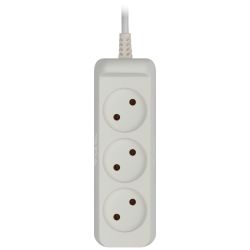 Удлинитель электрический ЭРА UX-3-3m без заземления 3 розетки 3м ШВВП 2x0,75мм2 6А