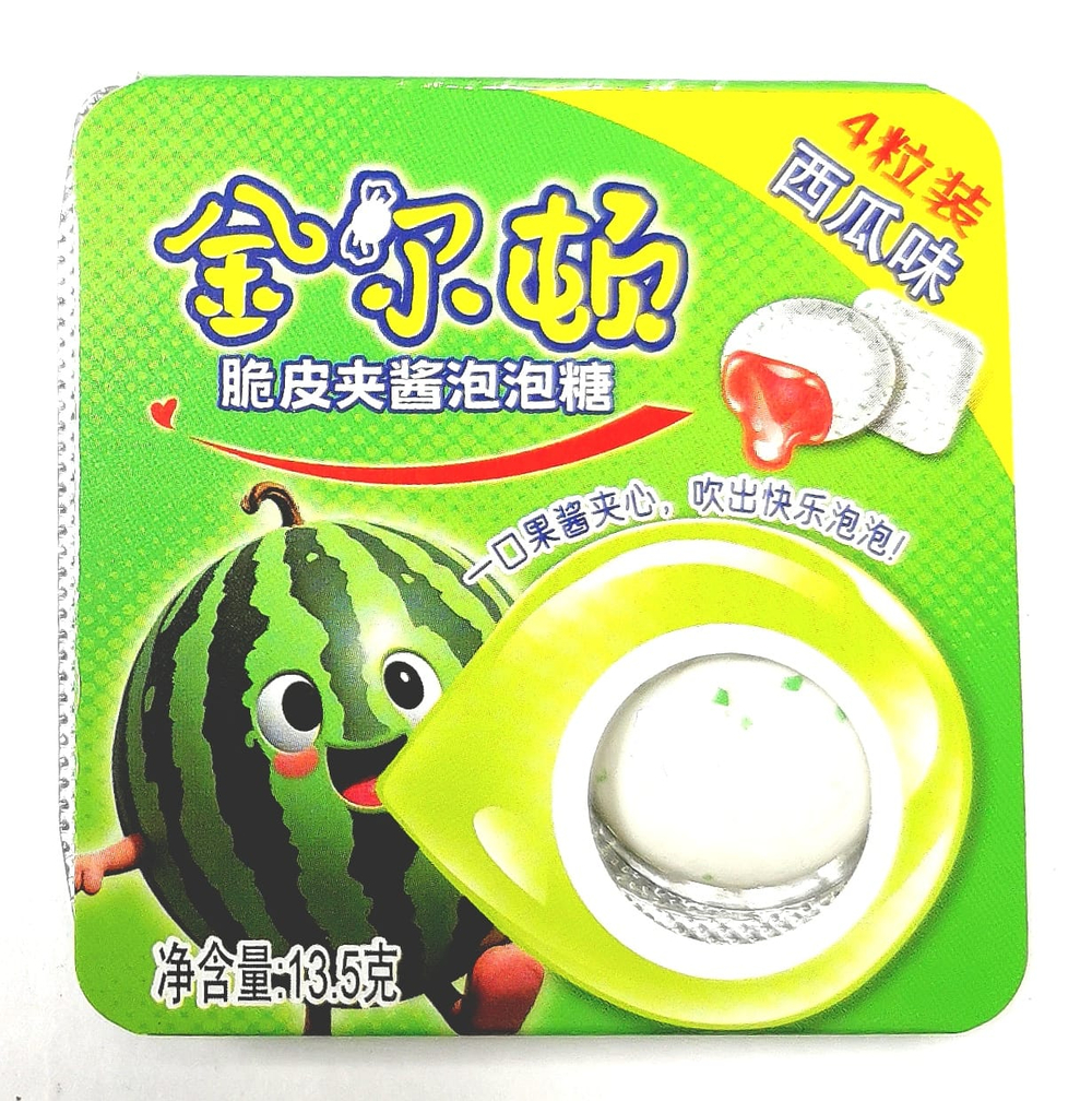 Жевательная резинка NEW АРБУЗ 4 в блистере, 13,5гр