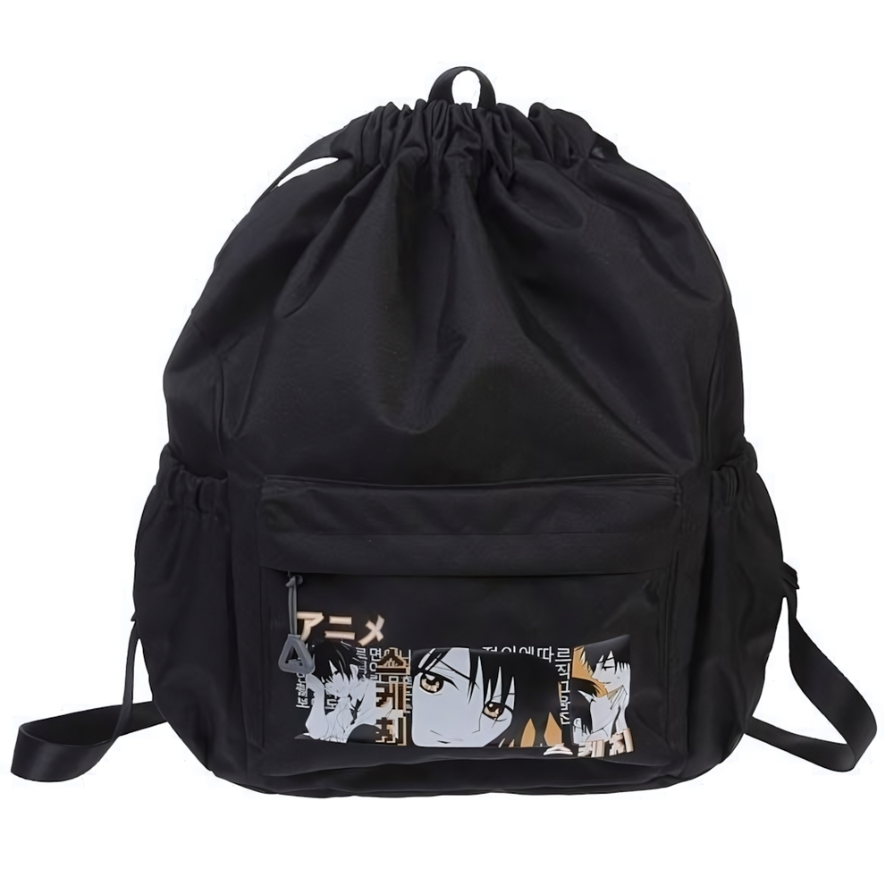 Рюкзак-мешок 44х33х14 см 1 отделение 3 кармана "Аниме.Нежные чувства" (Хатбер)