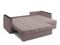 Диван угловой с оттоманкой Неаполь 1,4 - Velutto 22 коричневый/накладка венге