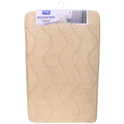 Коврик для ванной 50*80"Волна» бежевый
