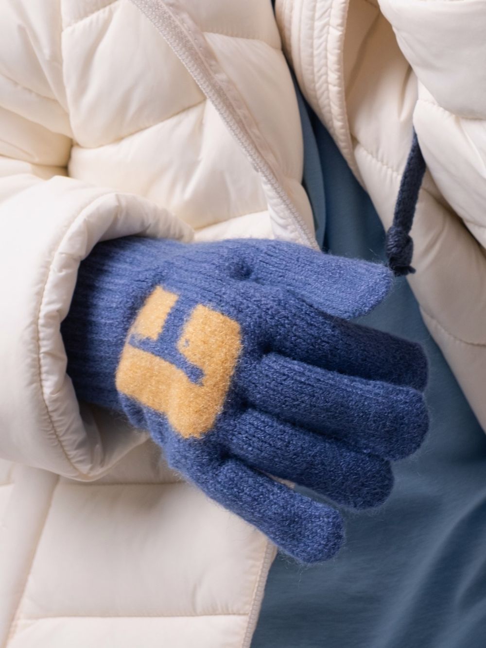 Перчатки детские (Синий)