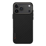 Чехол Uniq Keva Edge Aramid Case MagSafe для iPhone 17 Pro Max, Carbon Black (IP6.9P(2025)-KEVAEDMCBLK)