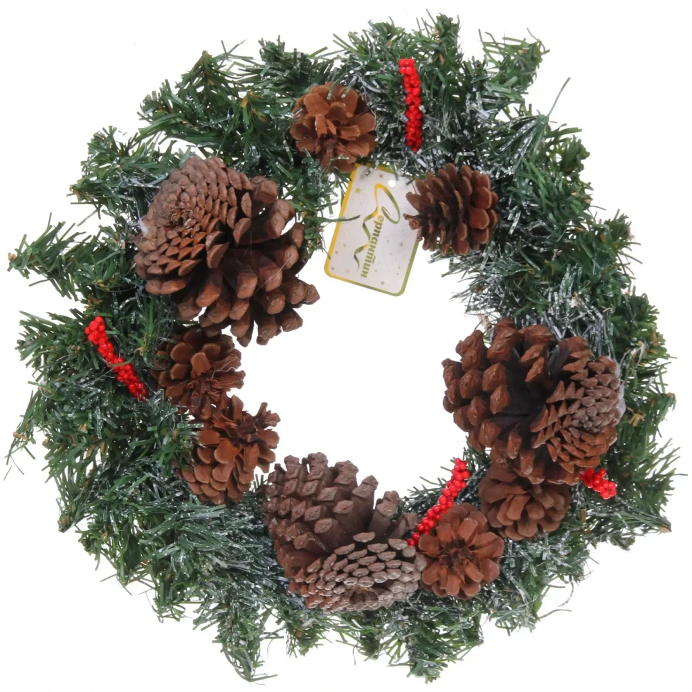 Венок хвойный «Лесное очарование» d-30 см