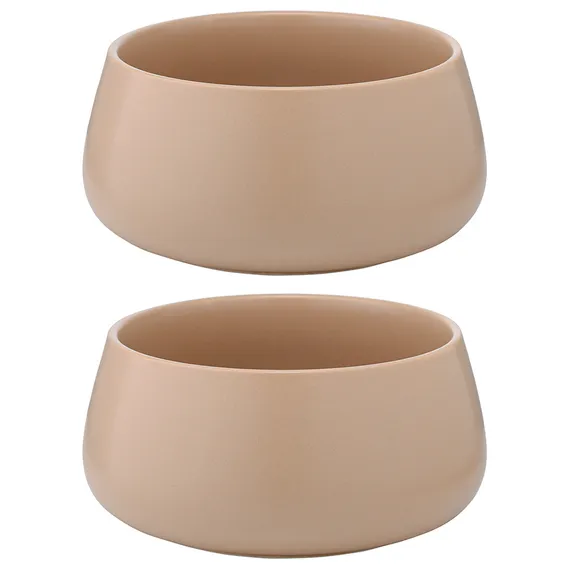 Набор из двух салатников бежевого цвета из коллекции essential, 800 мл