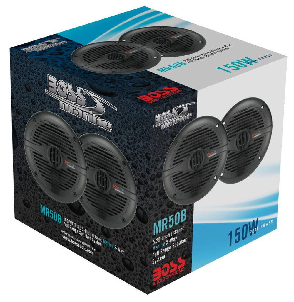 Динамики Boss Audio Marine MR50B, 150 Вт, 5.25" MR50B