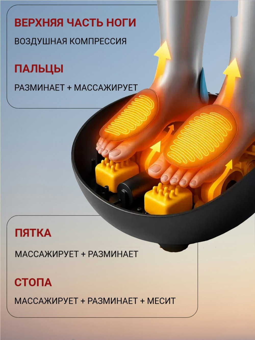 Массажер для ног и ступней электрический на подарок