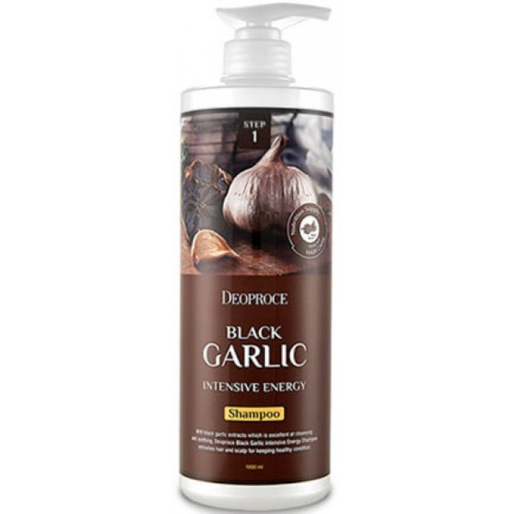 Deoproce Black Garlic Intensive Energy Shampoo шампунь против выпадения волос с экстрактом чёрного чеснока
