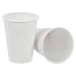 Стакан одноразовый бумажный 350/410 мл, D 90 мм, белый, КОМПЛЕКТ 1000 шт., холодное/горячее, WELDAY (ВЭЛДЭЙ), 702690