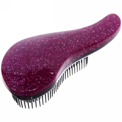 Расческа массажная «Компактная-блекс», цвет фиолетовый, 19см (в коробке)