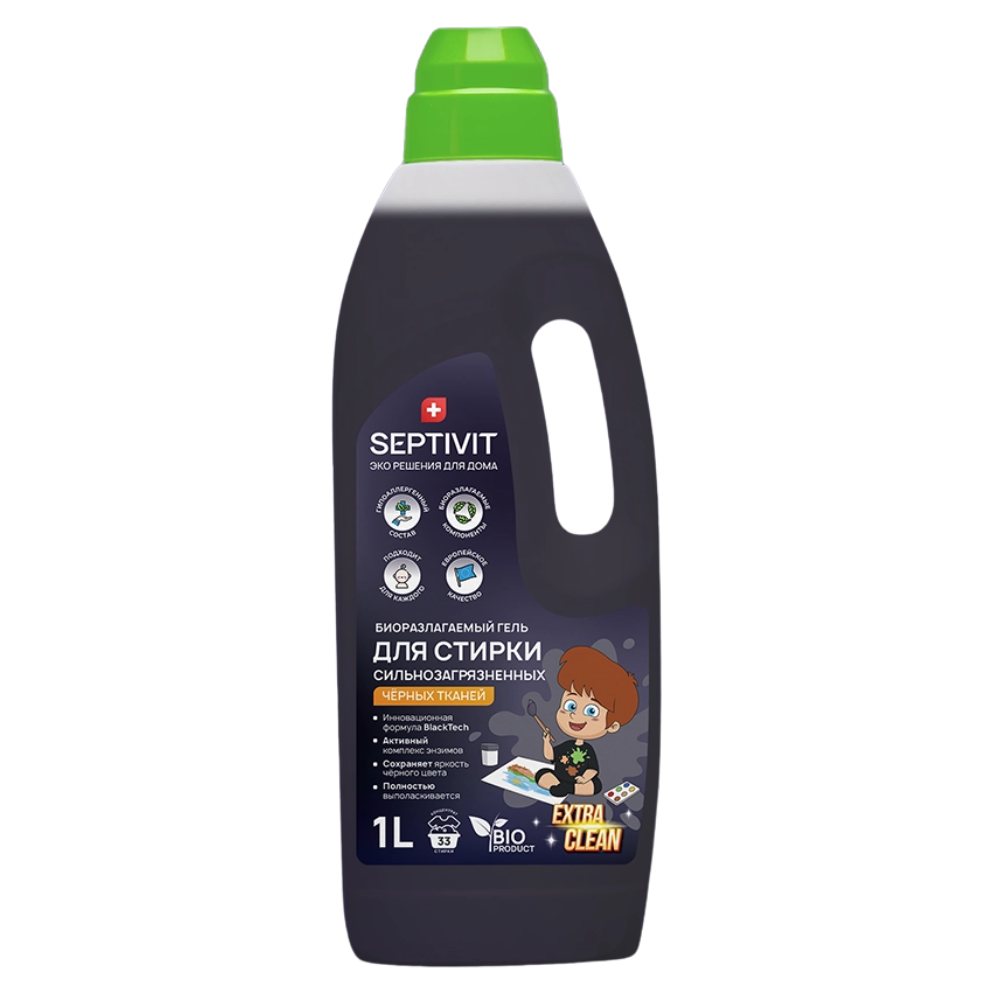 Гель для стирки Septivit EXTRA CLEAN Черные ткани 1 л
