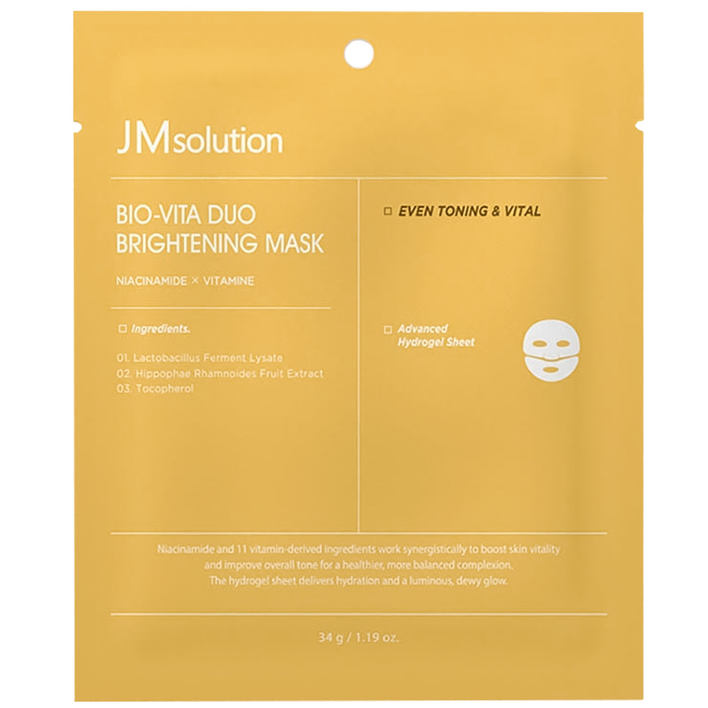 JMsolution Тающая гидрогелевая маска с ниацинамидом Bio-Vita Duo Brightening Mask