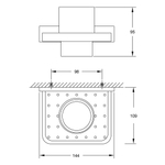 Steinberg Серия 450 Стаканчик с с держателем, из латуни, хром 450 2000