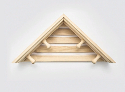 Полка угловая с вешалкой 4 рожка