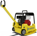 Виброплита VEKTOR VPG-160C реверсивная, с колесами (гидравлический привод) 1194
