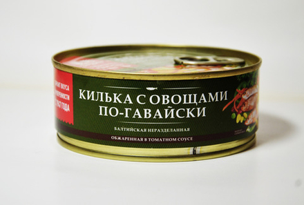 Килька с овощами по-гавайски 240гр