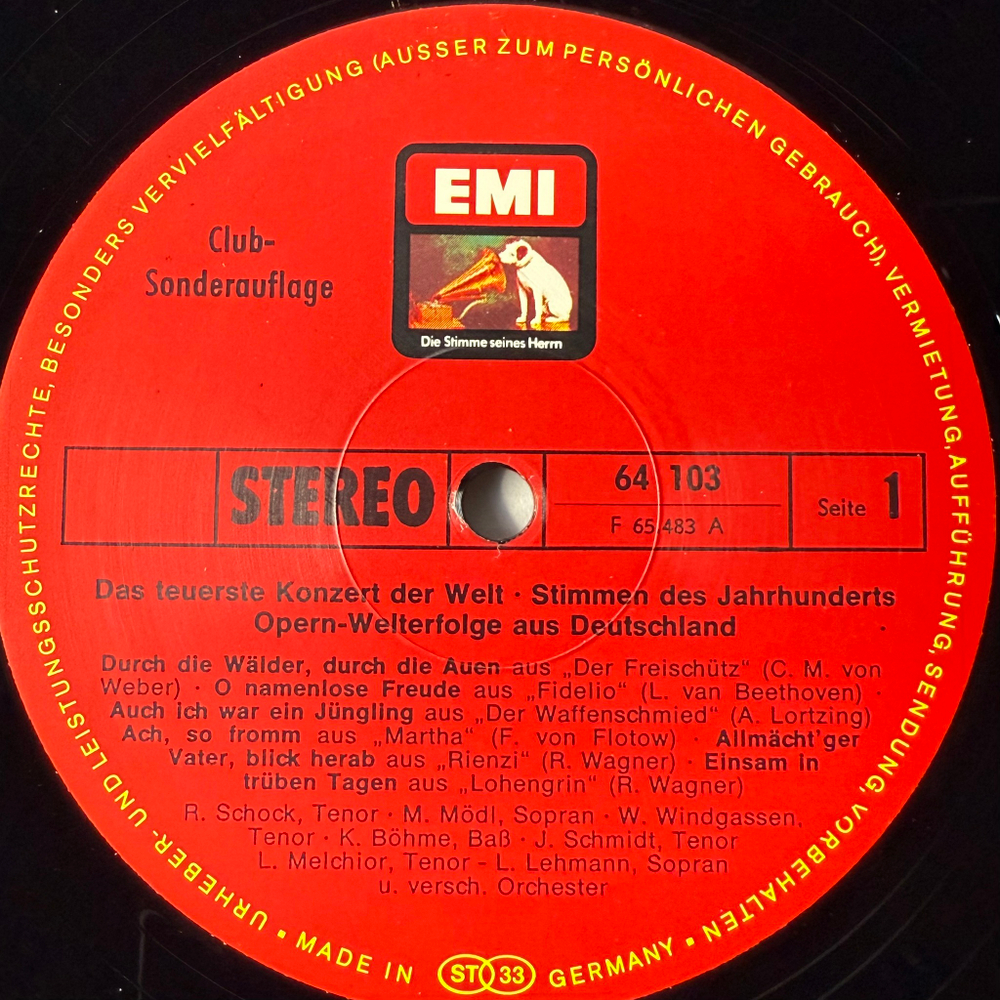 Сборник Das Teuerste Konzert Der Welt (Stimmen Des Jahrhunderts) 3LP (Германия 1975г.)