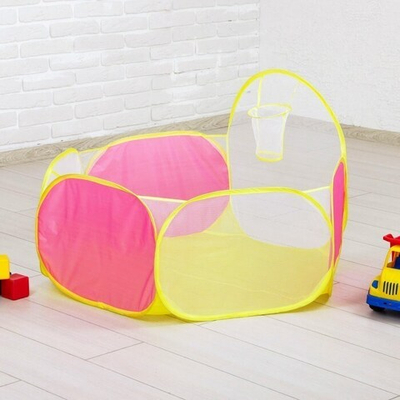 Манеж - сухой бассеён для шариков Баскетбол, розовый