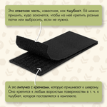Нашивка на одежду, патч, шеврон на липучке "Работаем брат" (Олива) 8,9х3,2 см