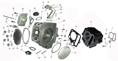 Запчасти к квадроциклу Motax GEKKON 110
