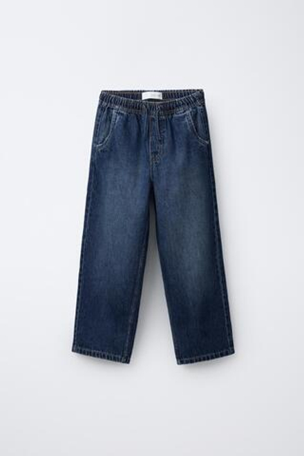 ZARA ДЖИНСЫ BAGGY С ЭТИКЕТКОЙ, СИНИЙ