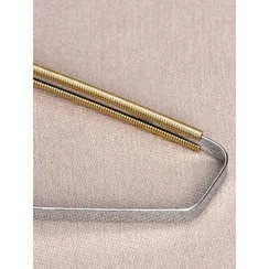 Скребок для чистки одежды, ковров, мебели, 16,5×12,5 см, ручка сосна