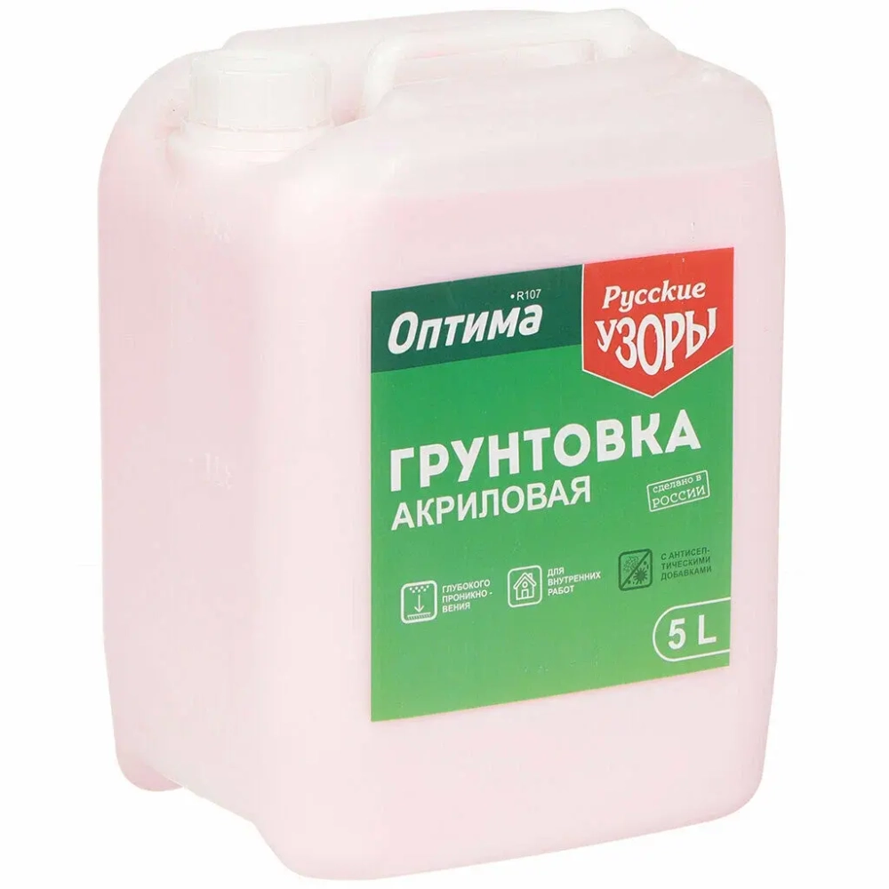 Грунтовка акриловая глубокого проникновения Оптима Русские узоры