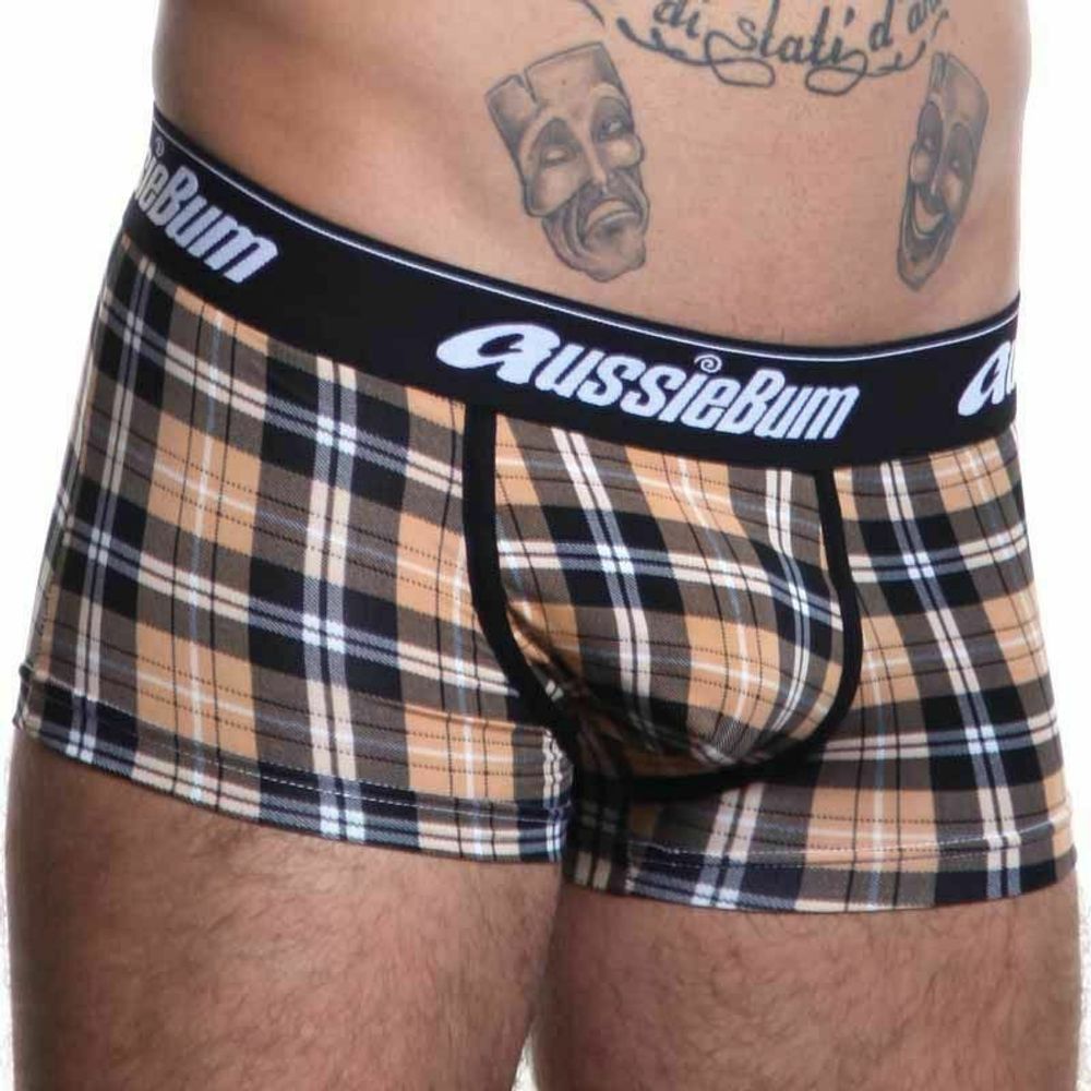 Мужские трусы хипсы бежевые Aussiebum AB00386