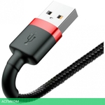 Кабель Baseus Cafule 0.5m Red/Black (CALKLF-A19)