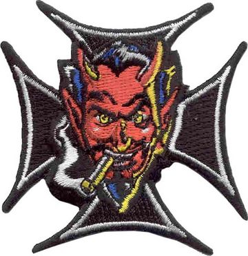 Нашивка Дьявол в кресте