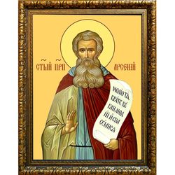 Арсений Великий Преподобный. Икона на холсте.