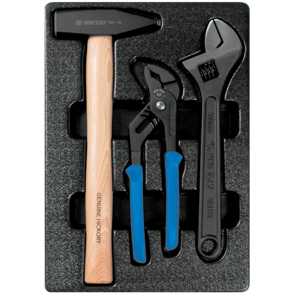 KING TONY (932-000MR) Набор инструментов в красной тележке, 173 предмета