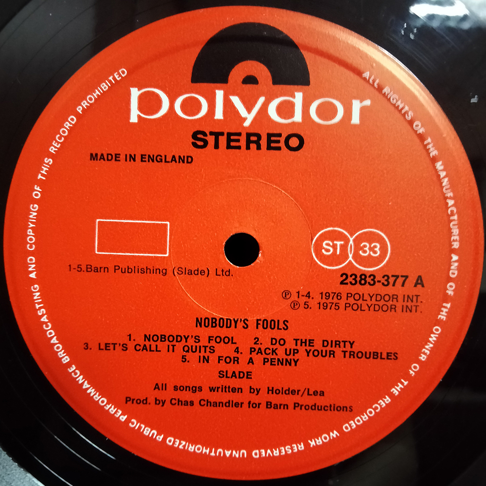 Slade / Nobody's Fools (LP)